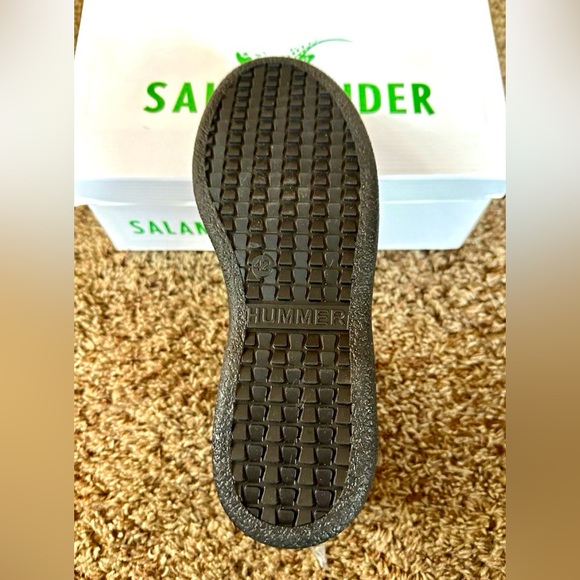 New RARE VINTAGE SALAMANDER Mens Black Leather Double Side Zip Boots - Picture 9 of 12